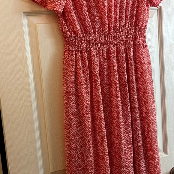 Red Patterned Dress - Picture 2 of 4